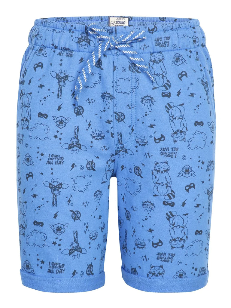 Palace Blue JOCKEY Boy's Printed Shorts