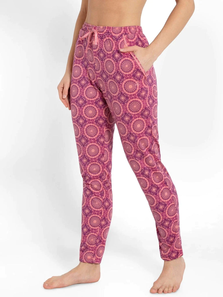 Peach Blossom Assorted Prints JOCKEY Women's Relaxed Fit Pyjama.