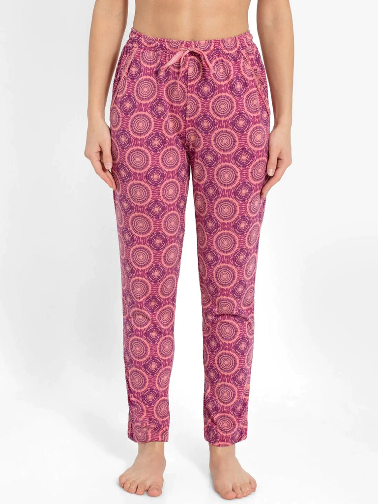 Peach Blossom Assorted Prints JOCKEY Women's Relaxed Fit Pyjama.