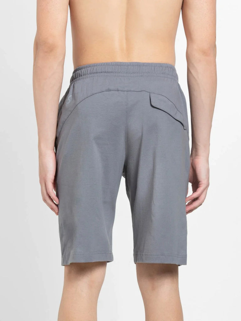 Performance Grey JOCKEY Men's Super Combed Cotton Regular Fit Solid Shorts