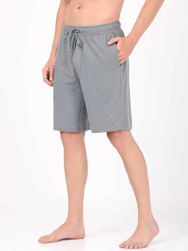 Performance Grey JOCKEY Men's Super Combed Cotton Regular Fit Solid Shorts