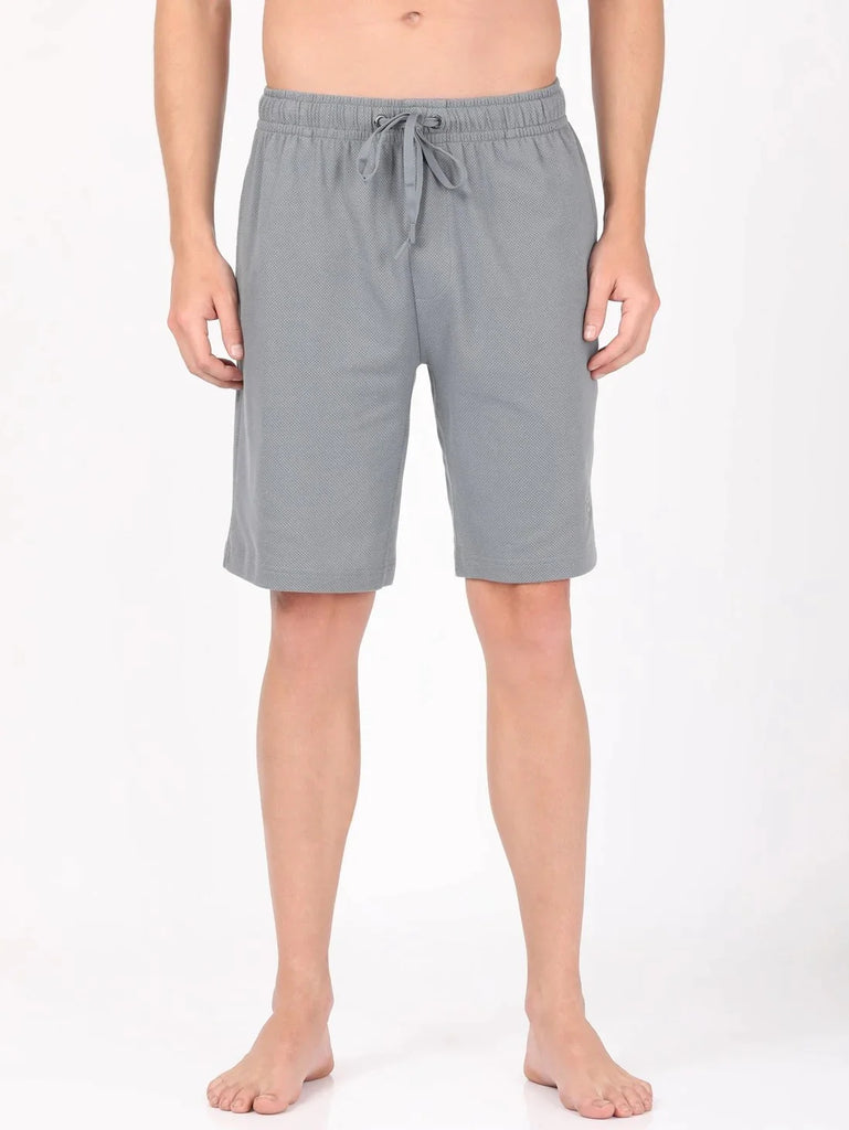 Performance Grey JOCKEY Men's Super Combed Cotton Regular Fit Solid Shorts