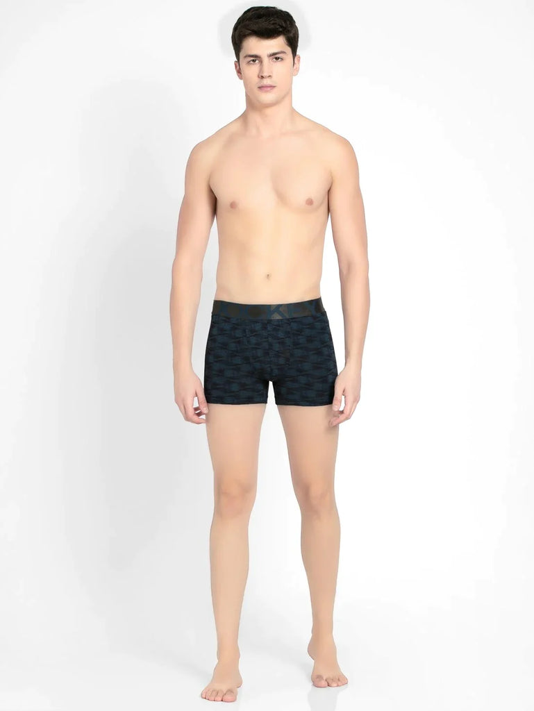 Petrol Base Printed Jockey Elastane Stretch Printed Trunk Underwear For Men