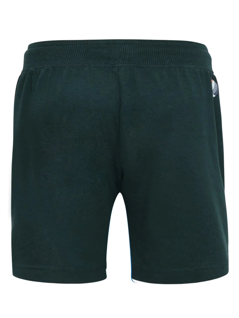 Pine Green JOCKEY Boy's Super Combed Cotton Printed Shorts