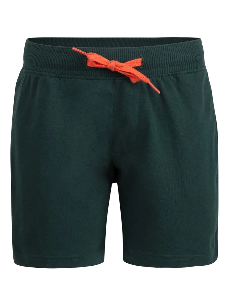 Pine Green JOCKEY Boy's Super Combed Cotton Printed Shorts