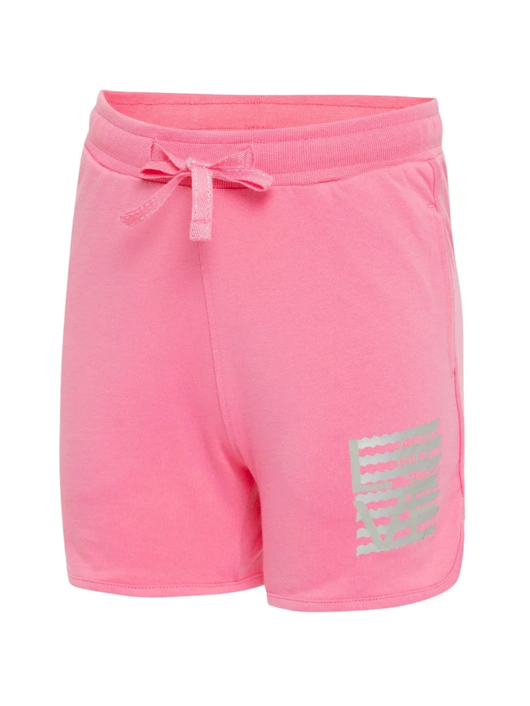 Pink Carnation JOCKEY Girl's Super Combed Cotton Relaxed Fit Printed Shorts