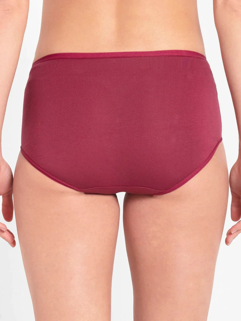 Jockey Women Full Brief Pink Wine