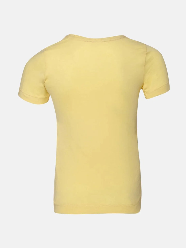 Popcorn Yellow JOCKEY Girl's Short Sleeve T-Shirt