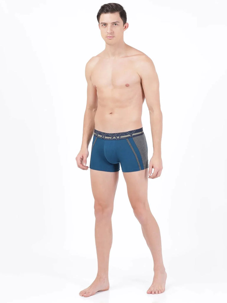 Poseidon Jockey Elastane Stretch Solid Trunk Underwear For Men