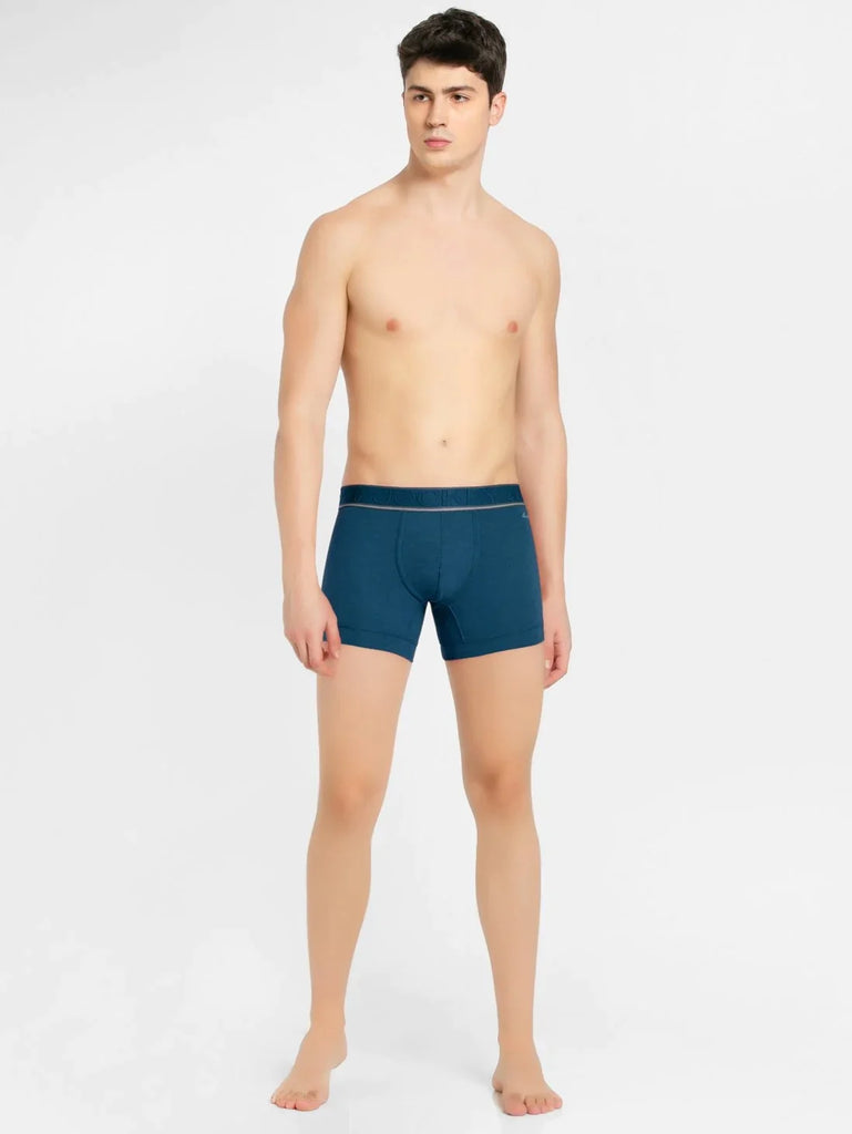 Poseidon Jockey Elastane Stretch Solid Trunk Underwear For Men