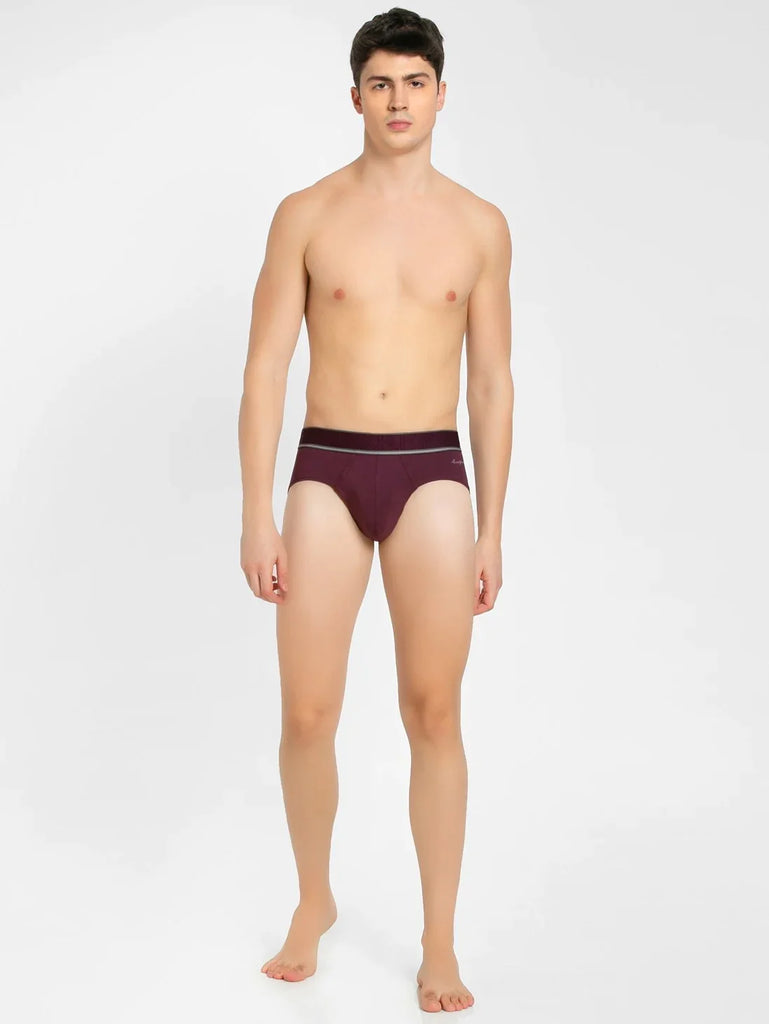 Potent Purple Jockey Solid Brief For Men