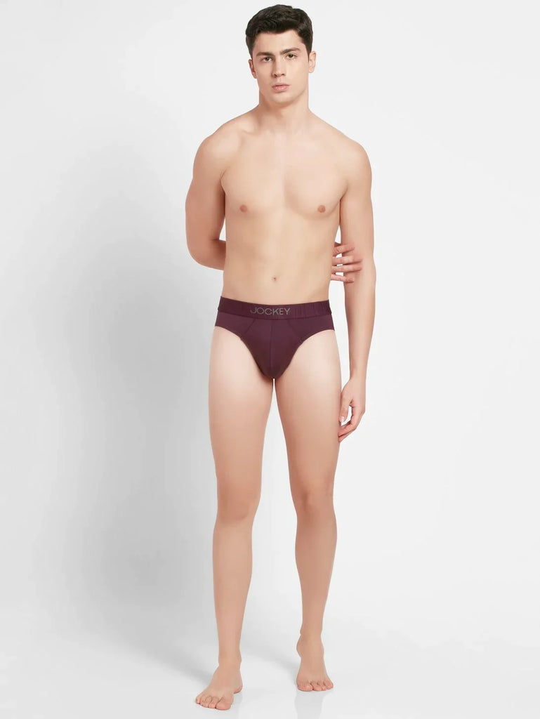 Potent Purple Jockey Solid Brief For Men 