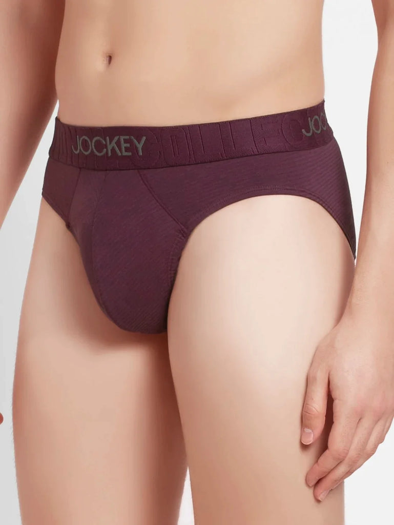 Potent Purple Jockey Solid Brief For Men 