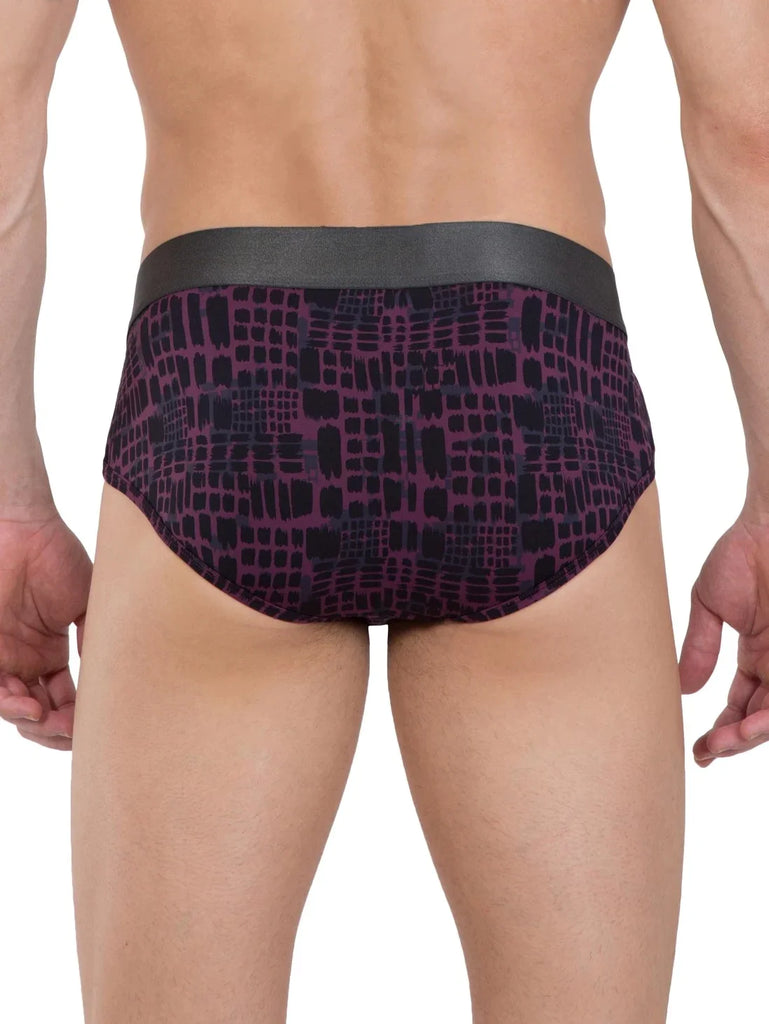 Potent Purple Printed Jockey Brief For Men