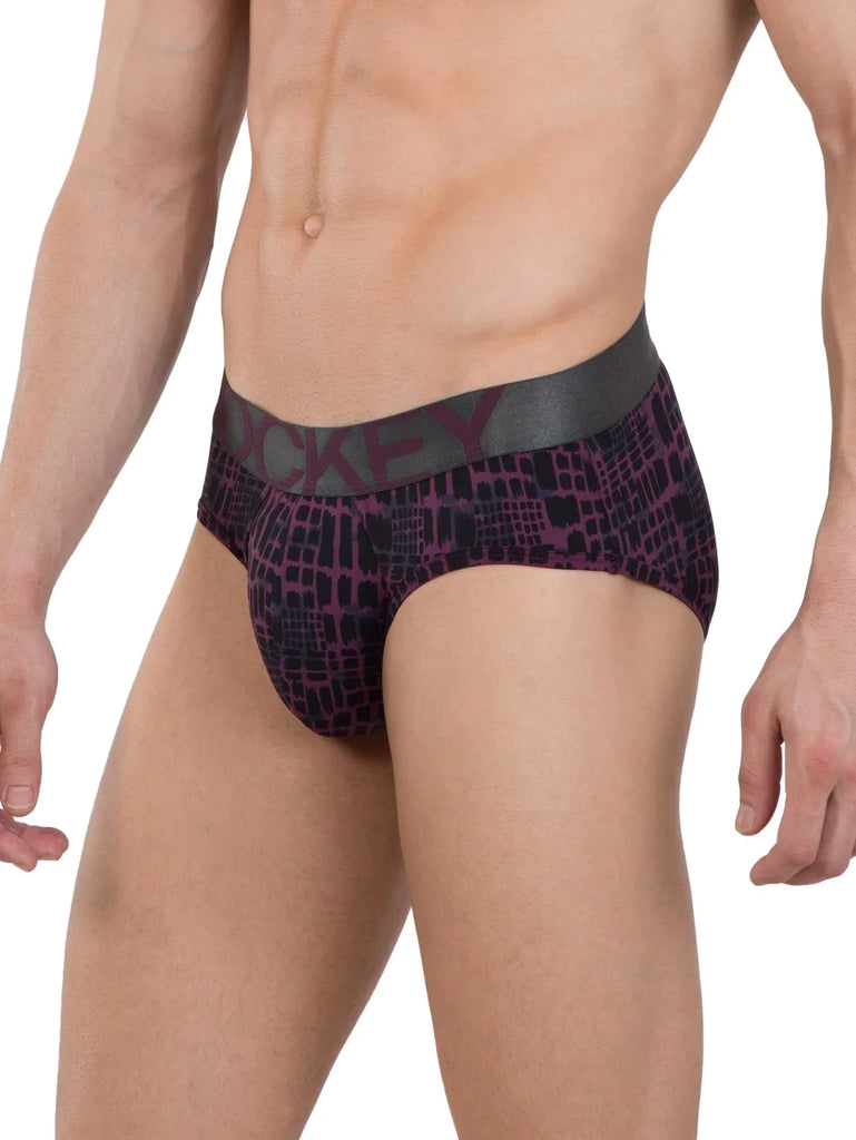 Potent Purple Printed Jockey Brief For Men