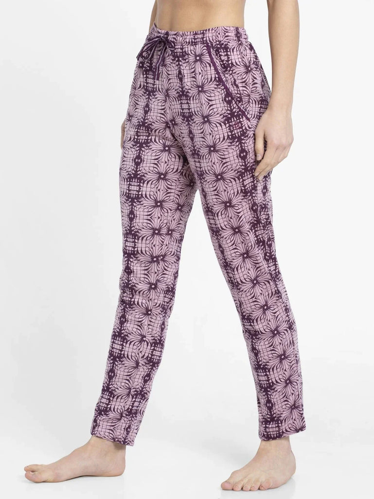 Purple Wine Assorted Prints JOCKEY Women's Relaxed Fit Pyjama.