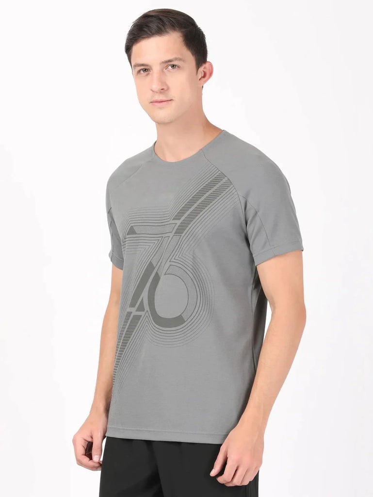 Quite Shade JOCKEY Men's Round Neck Half Sleeve T-Shirt