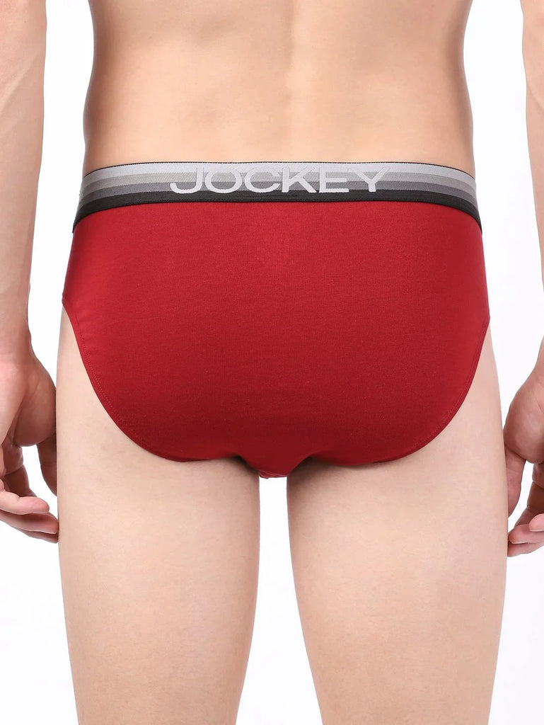 Red Pepper Solid Jockey Brief Underwear Men