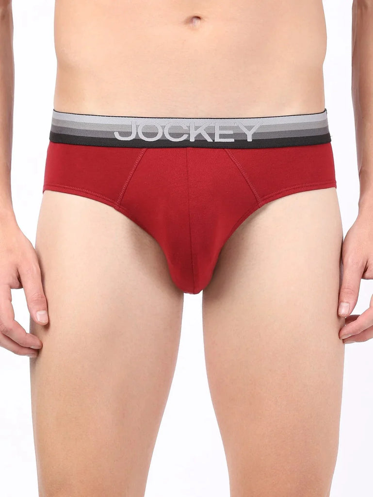 Red Pepper Solid Jockey Brief Underwear Men