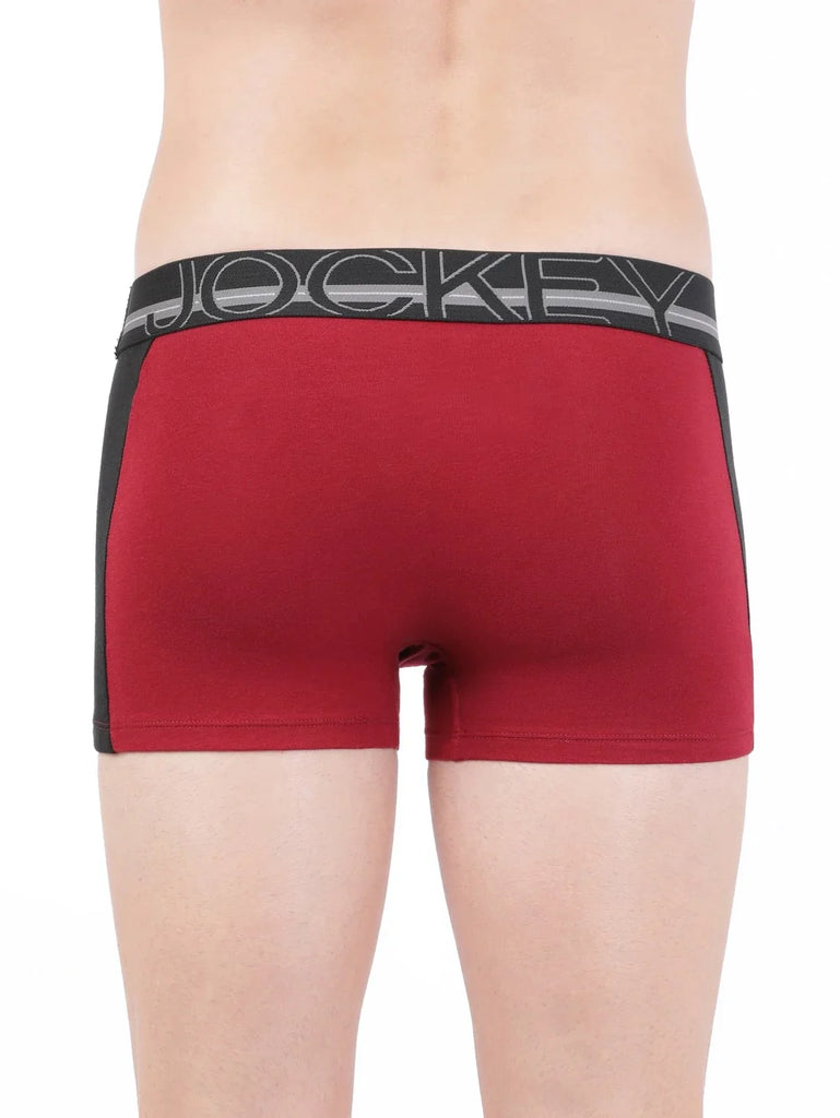 Red Pepper Jockey Elastane Stretch Solid Trunk Underwear For Men