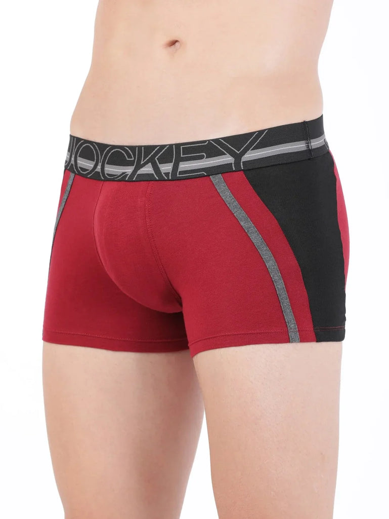 Red Pepper Jockey Elastane Stretch Solid Trunk Underwear For Men