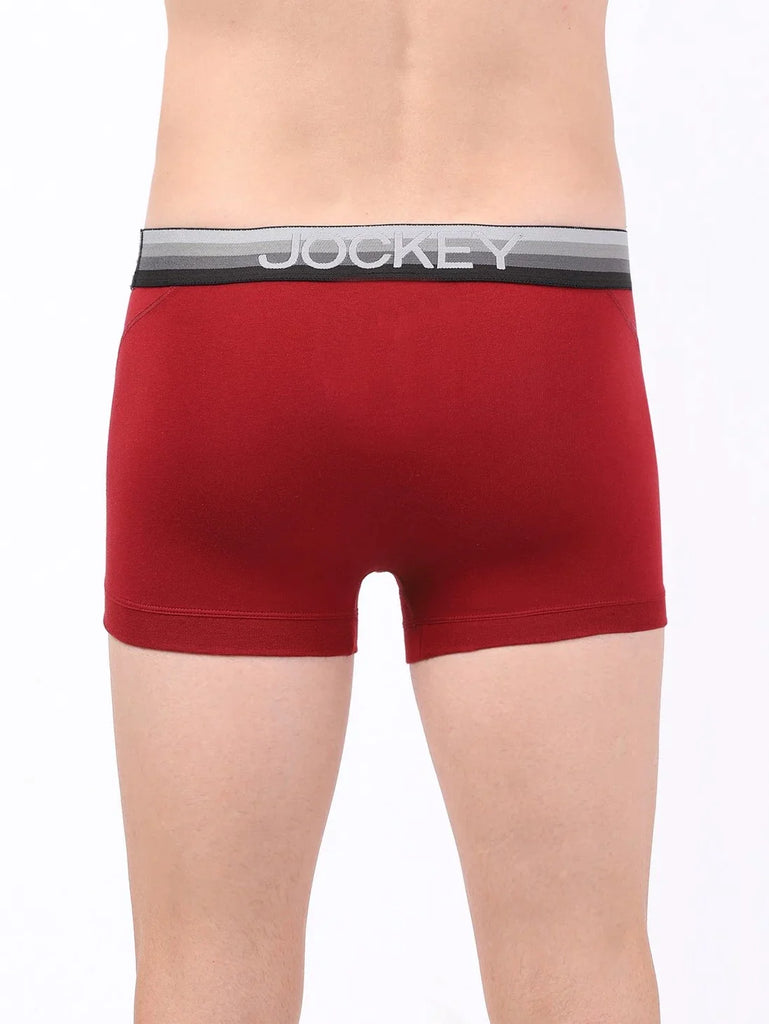 Red Pepper Jockey Elastane Stretch Solid Trunk Underwear For Men