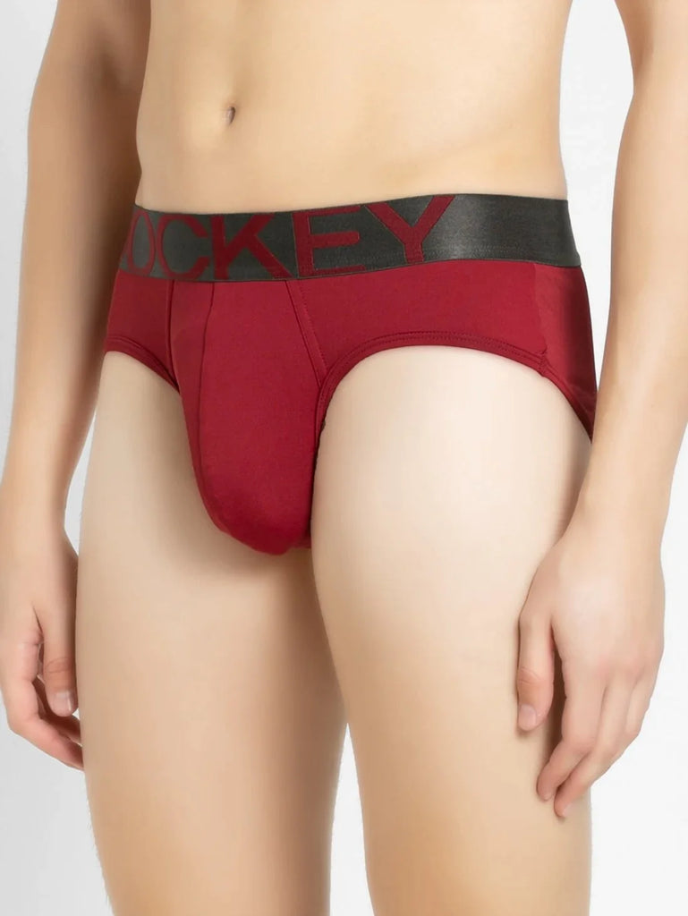 Red Pepper Jockey Solid Brief For Men