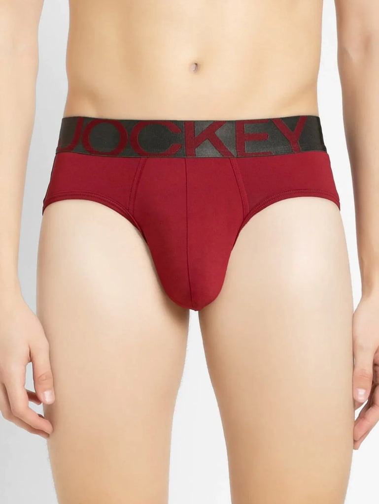 Red Pepper Jockey Solid Brief For Men