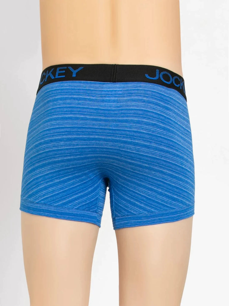 Rich Royal Blue Jockey Elastane Stretch Solid Trunk Underwear For Men