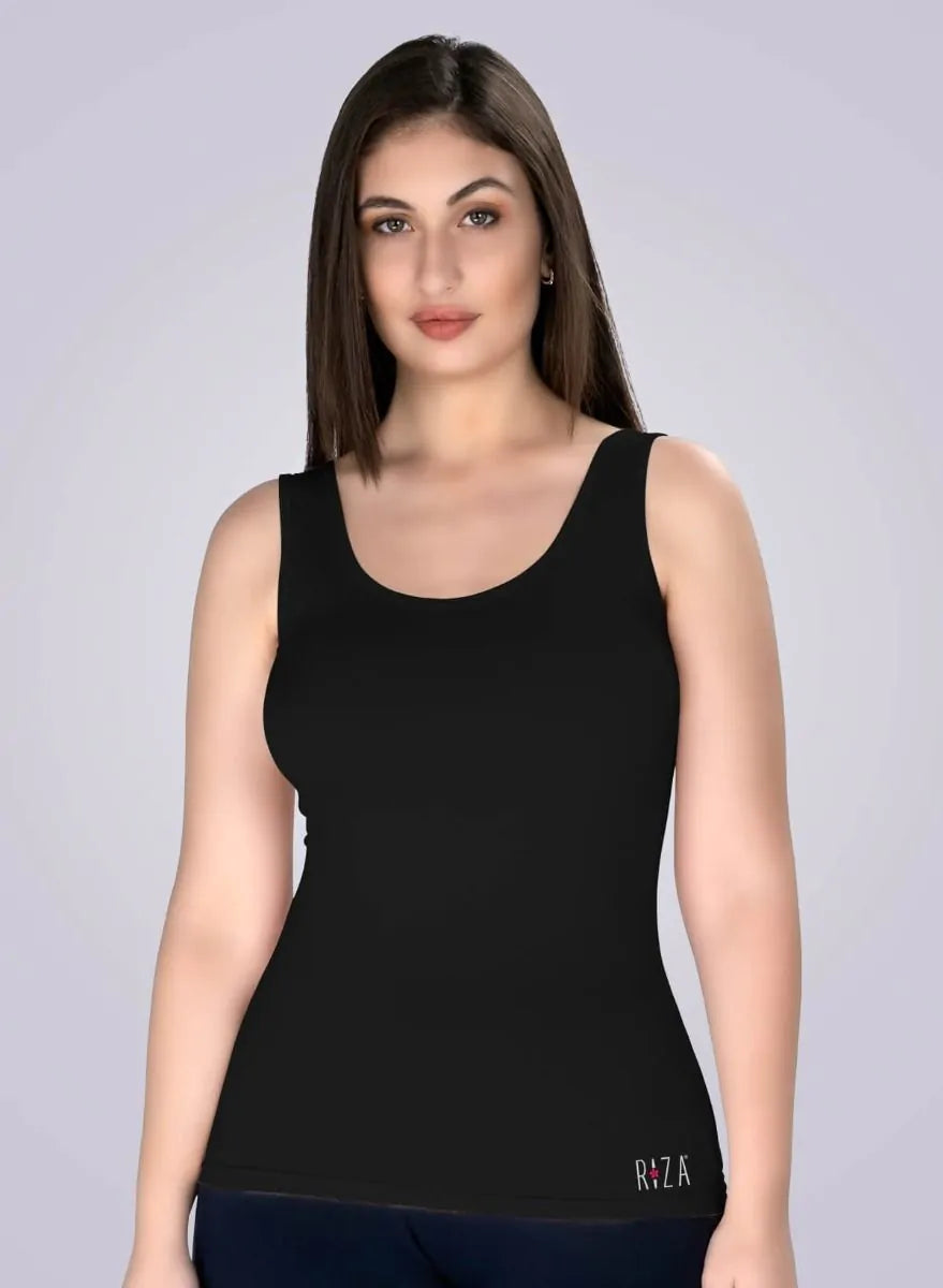 Buy Women's Super Combed Cotton Rich Thermal Tank Top with Stay Warm  Technology - Black 2500