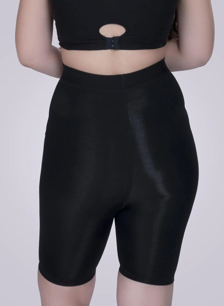 BLACK TRYLO SHAPEWEAR TUMMY TUCKER FSHORTS