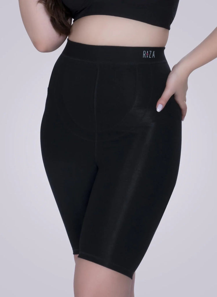 BLACK TRYLO SHAPEWEAR TUMMY TUCKER FSHORTS