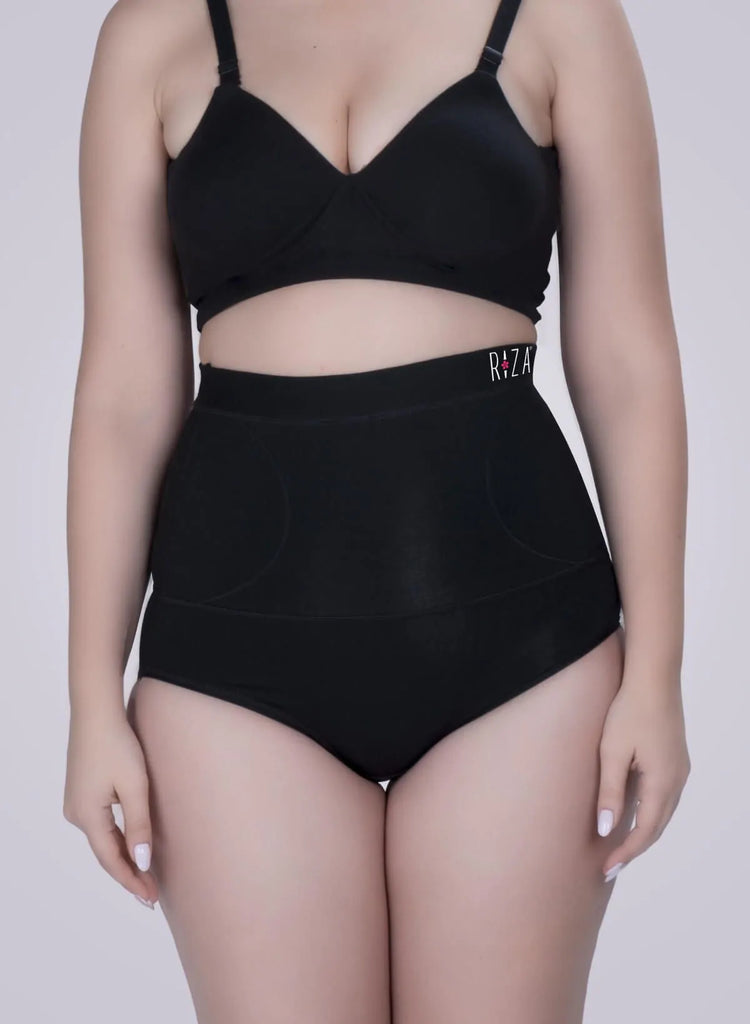 BLACK TRYLO SHAPEWEAR TUMMY TUCKER PANTY