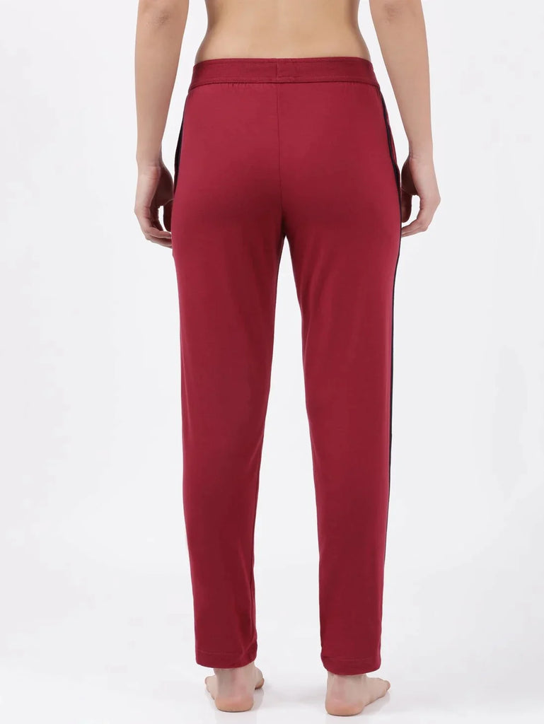 Rose Petal Super Combed Cotton Relaxed Fit JOCKEY Women's Trackpants