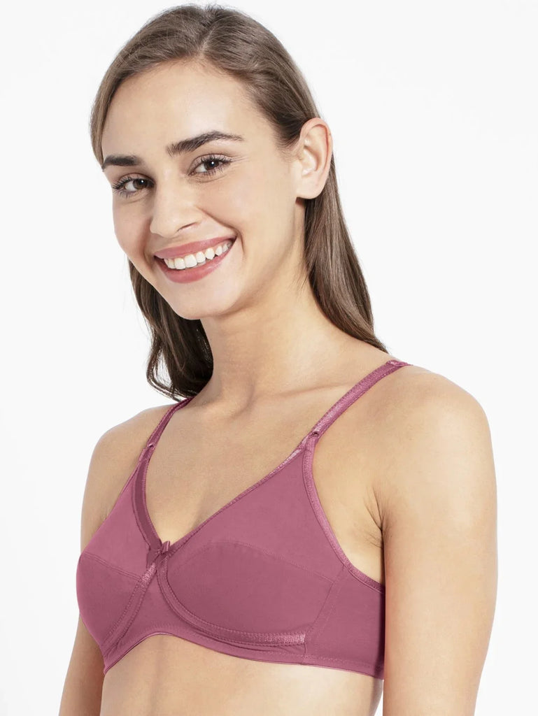 Rose Wine JOCKEY Women's Wirefree Everyday Bra.