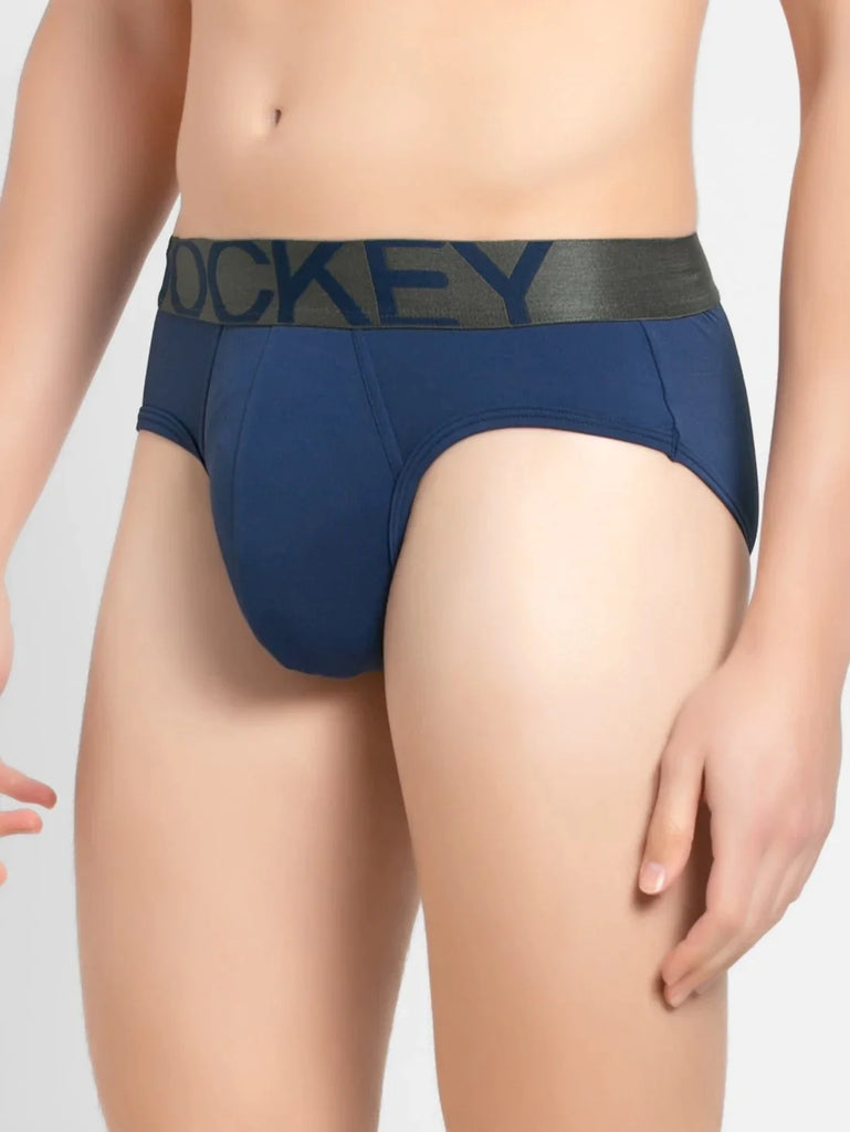 Royal Blue Jockey Solid Brief For Men