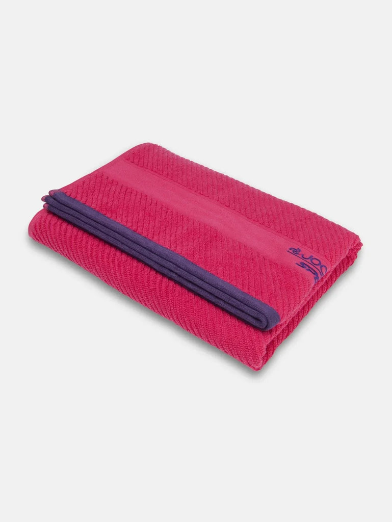 Jockey Cotton Rich Terry Ultrasoft and Durable Solid Bath Towel Ruby