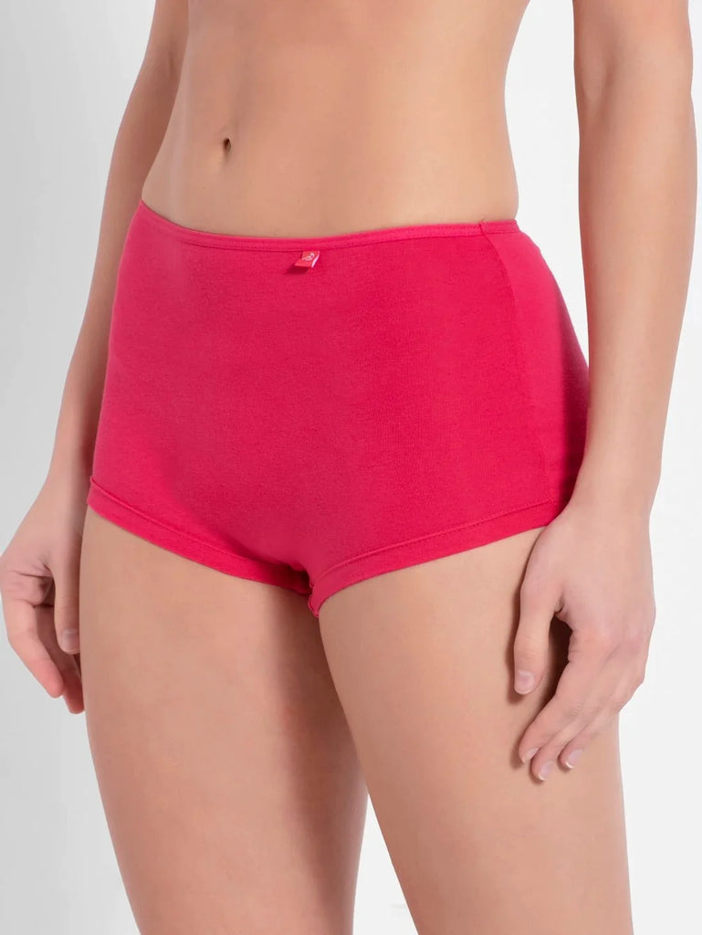 Ruby JOCKEY Women's Super Combed Cotton Mid Waist Boy Shorts