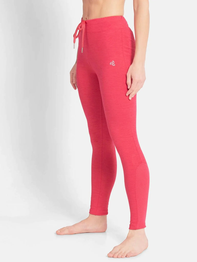 Ruby Pink Marl JOCKEY Women's Yoga Pants.