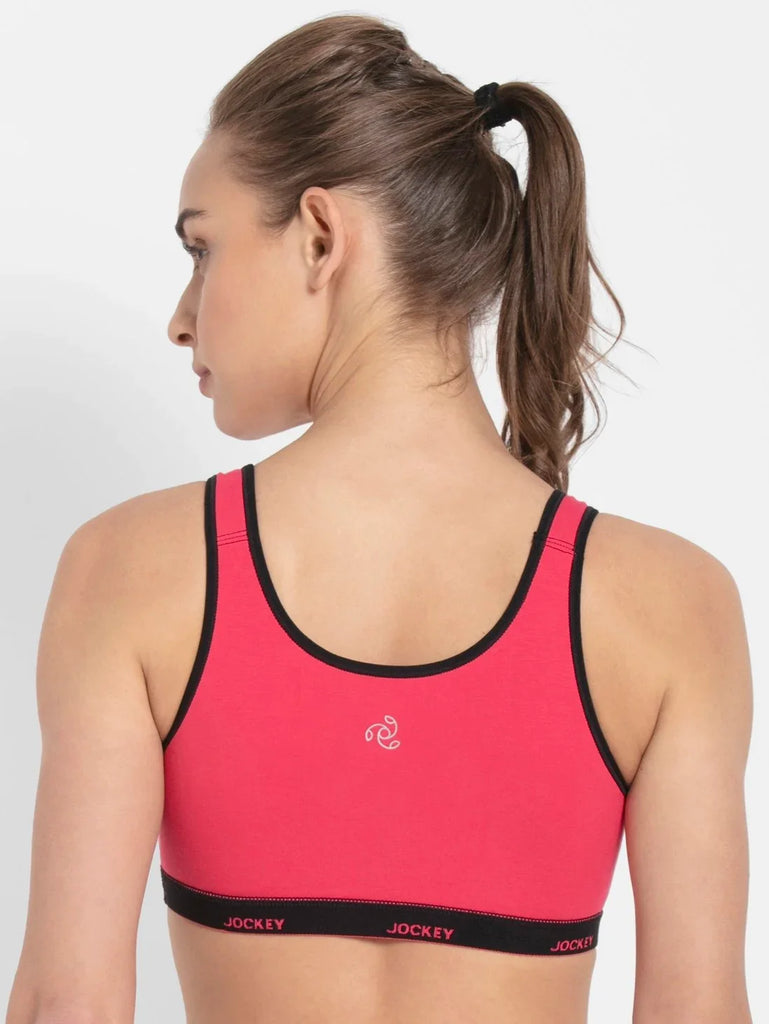 Ruby JOCKEY Women's Wirefree Non Padded Slip-On Active Bra.