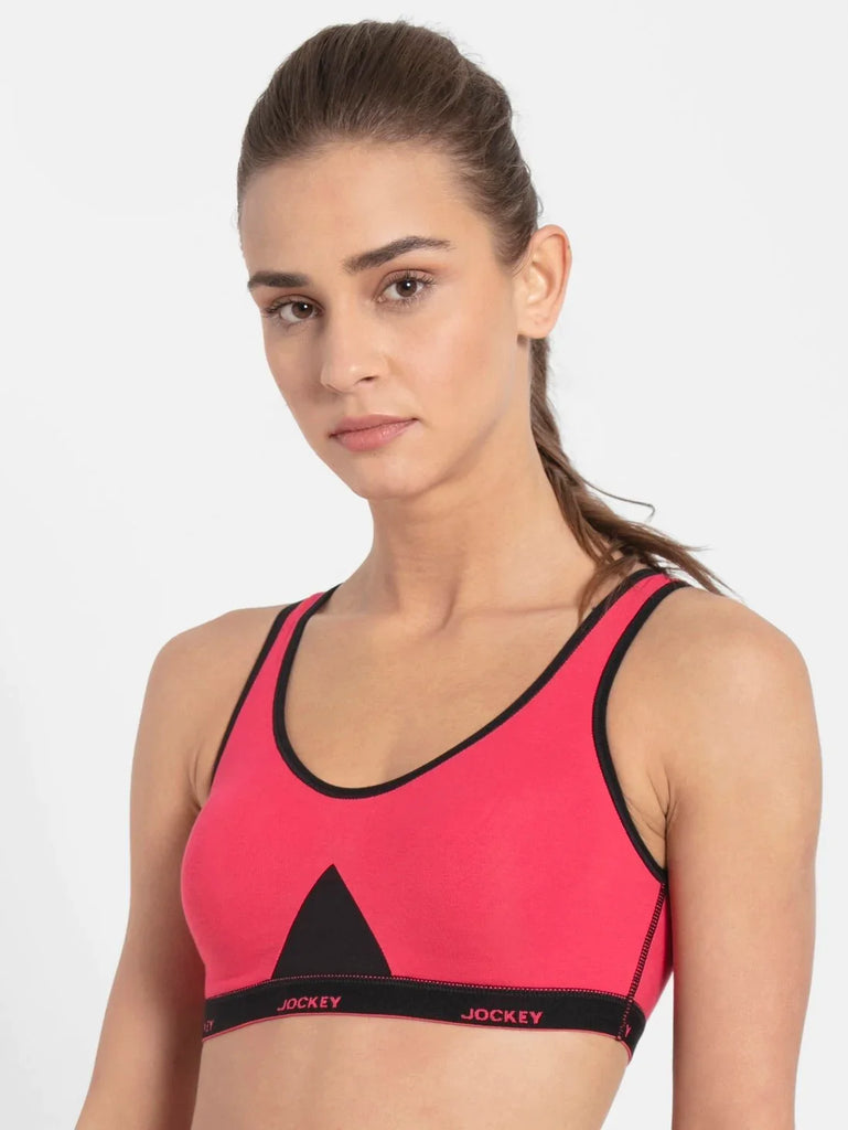 Ruby JOCKEY Women's Wirefree Non Padded Slip-On Active Bra.