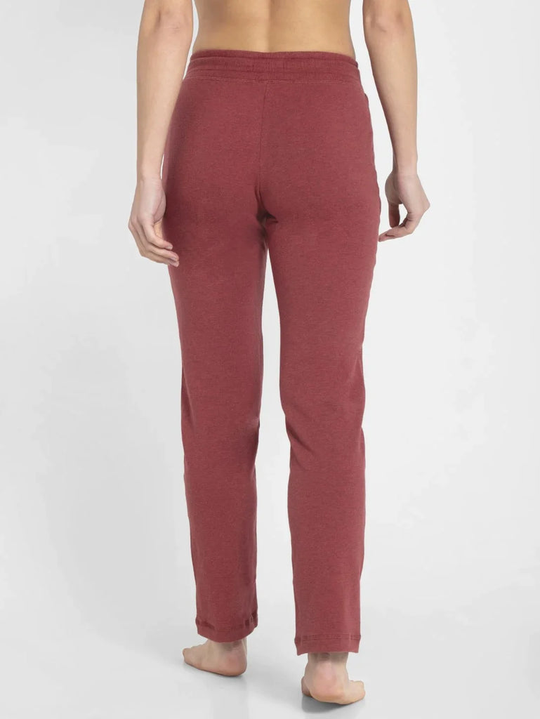 Rust Red Melange JOCKEY Track Pant for Women