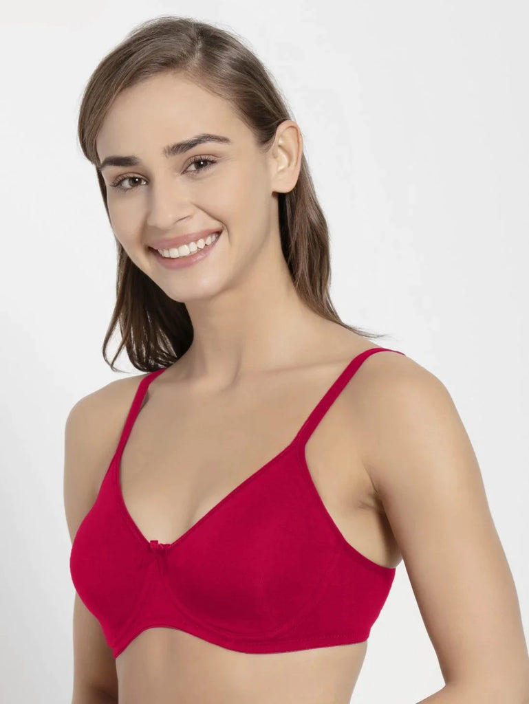 Sangria Red Jockey wirefree non padded Everyday bra for women