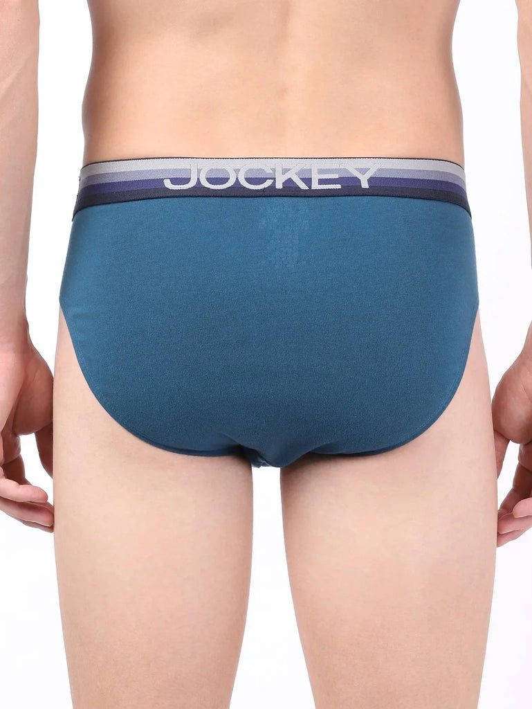 Seaport Teal Solid Jockey Brief Underwear Men