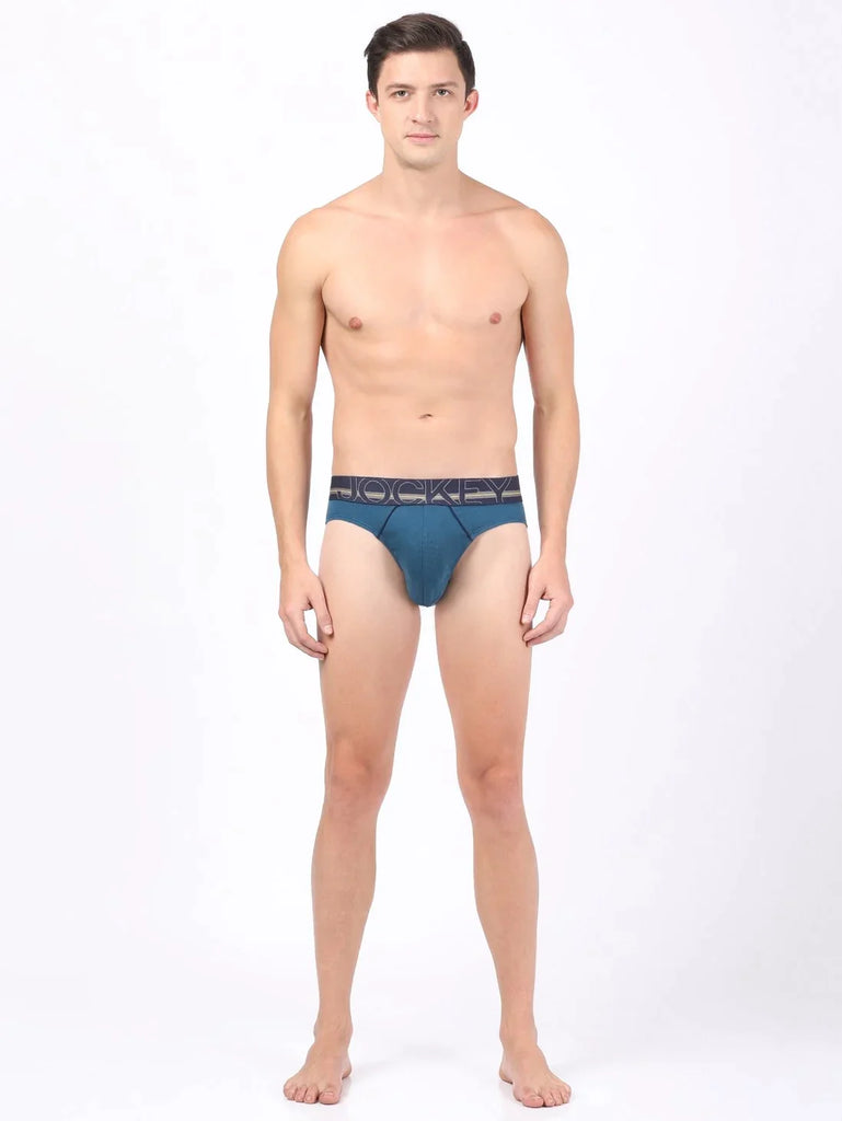 Seaport Teal Jockey Solid Brief Underwear Men