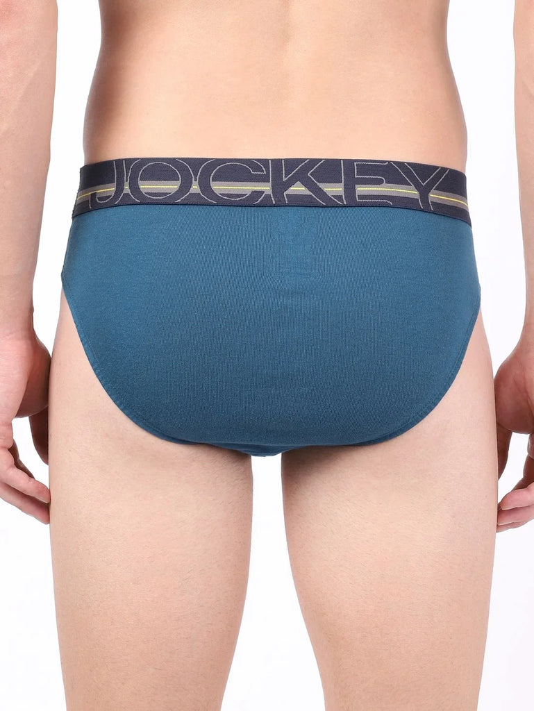 Seaport Teal Jockey Solid Brief Underwear Men