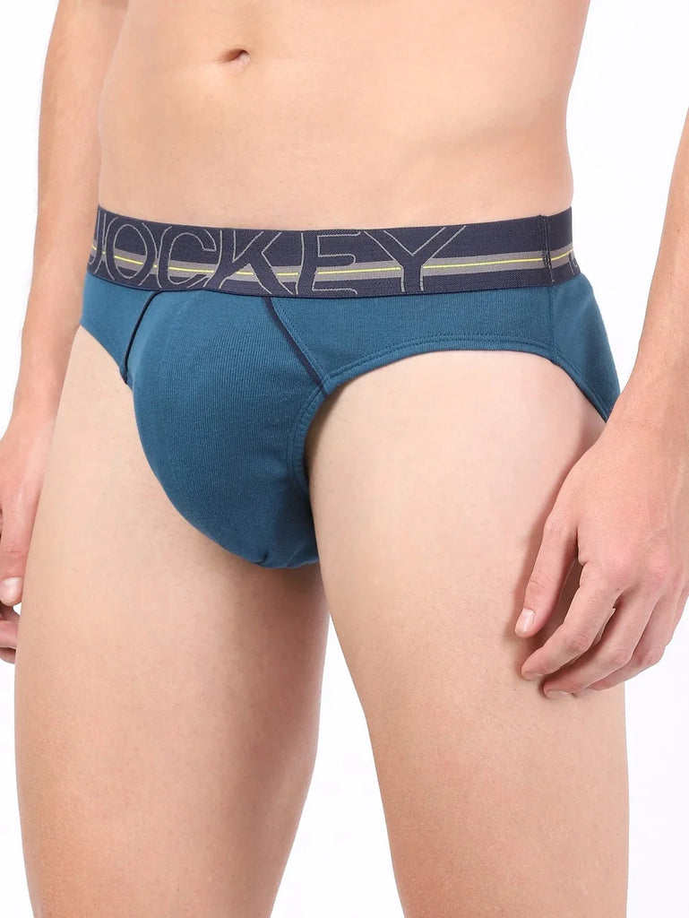 Seaport Teal Jockey Solid Brief Underwear Men