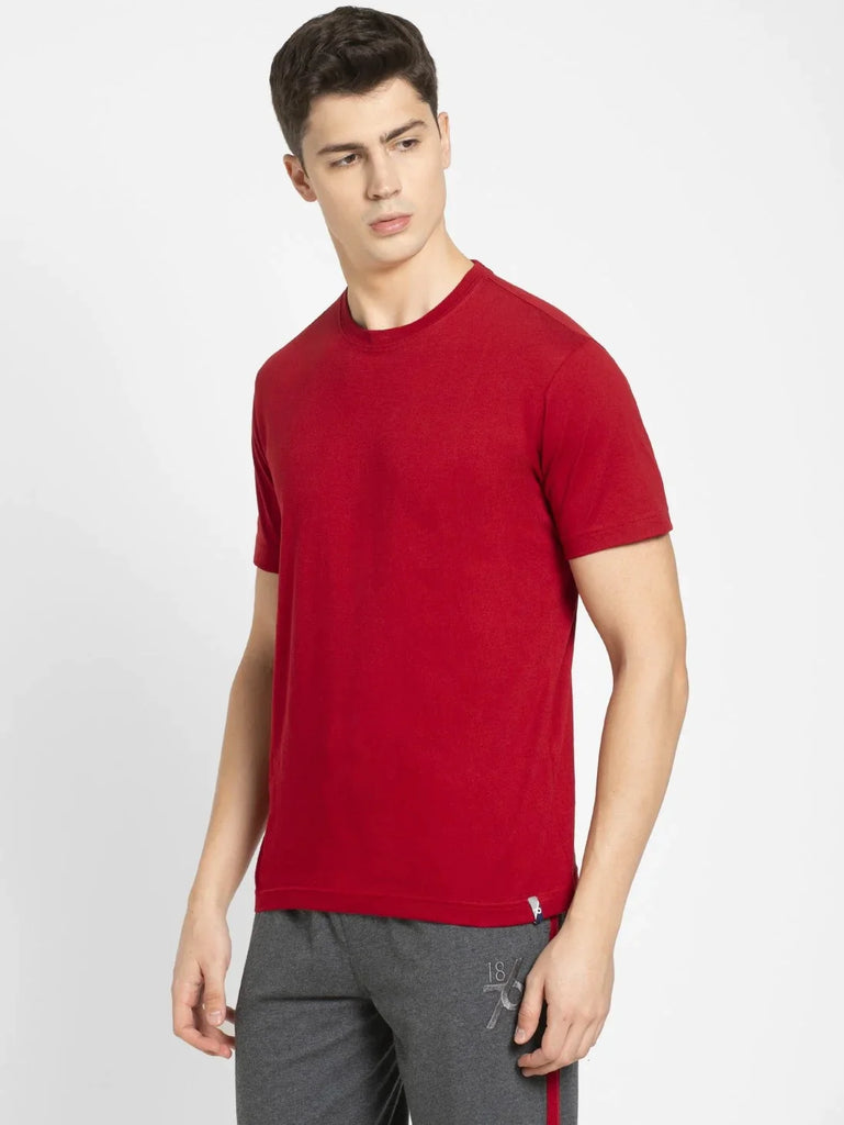 Shanghai Red JOCKEY Men's Printed Round Neck Half Sleeve T-Shirt