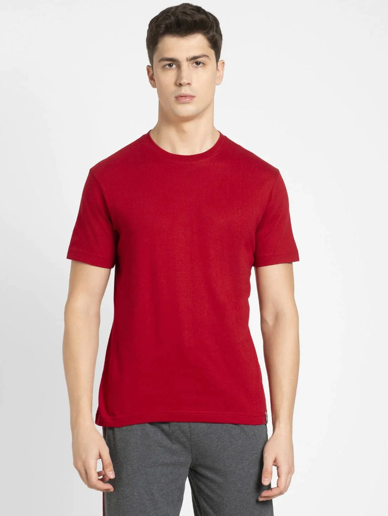 Shanghai Red JOCKEY Men's Printed Round Neck Half Sleeve T-Shirt