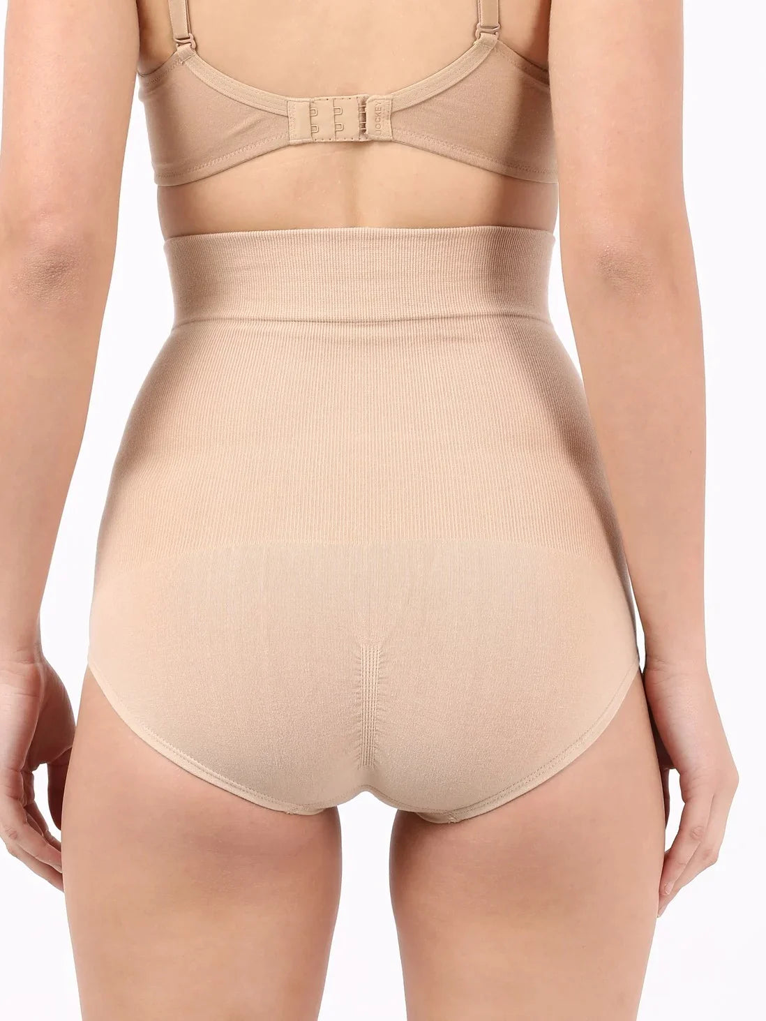 SH08 High Waist Cotton Rich Elastane Stretch Seamfree Shorts Shapewear with  Breathable Inner Thigh Panel